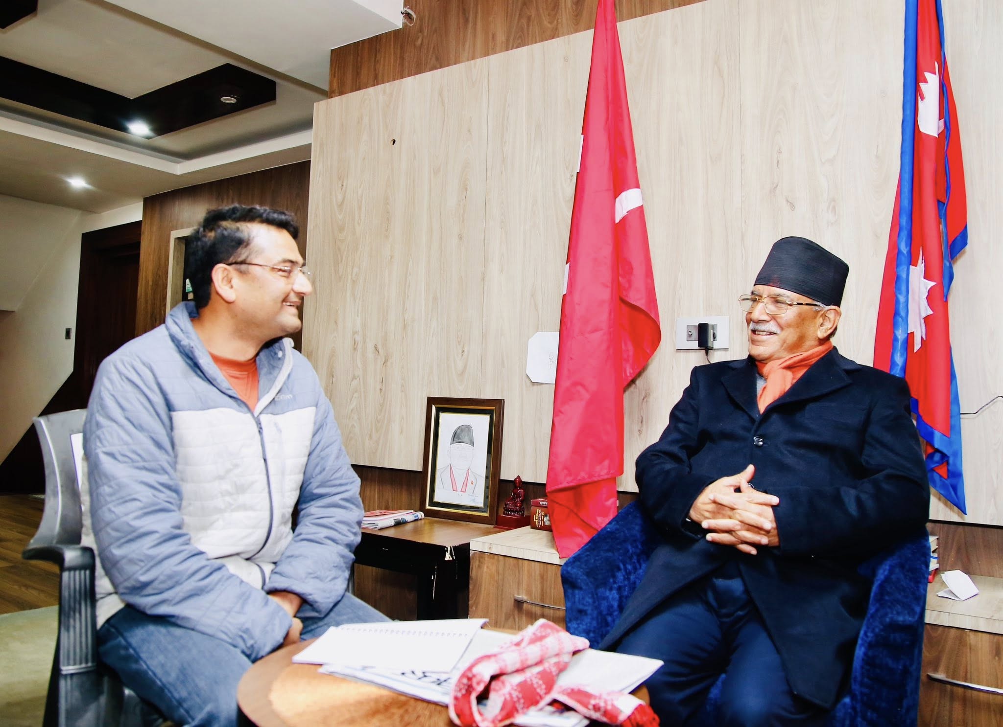 रुपन्देही – २ का उम्मेदवार विश्वदीप पाण्डे र प्रचण्डबीच भेटवार्ता